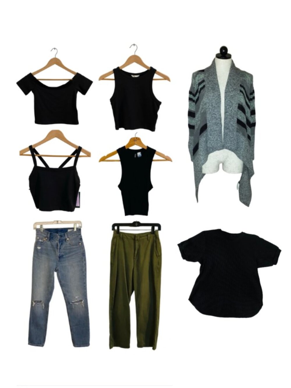 Lot 8 Womens Clothing Tops & Pants XS / P - GAP, H&M, Uniqlo, Line, Wild Fable